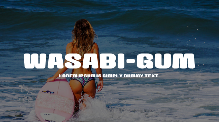 Wasabi-Gum Font