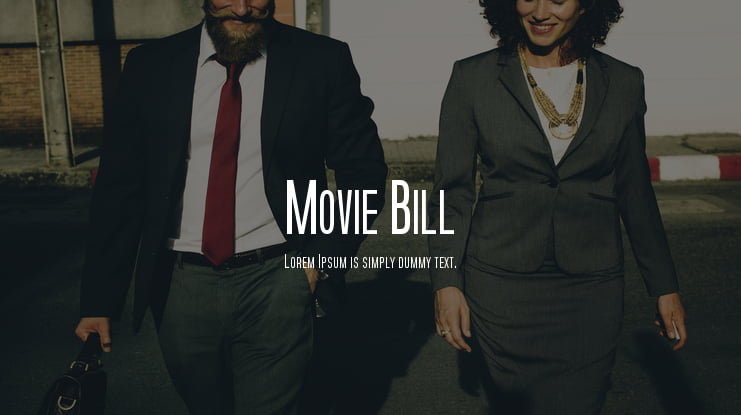 Movie Bill Font