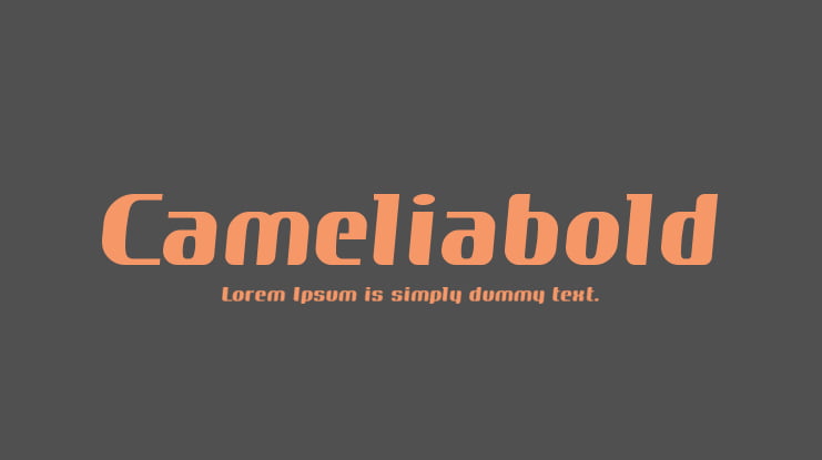 Cameliabold Font Family