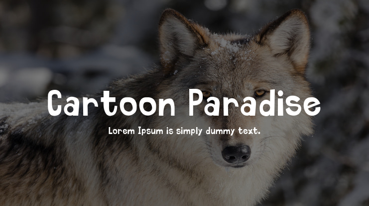 Cartoon Paradise Font