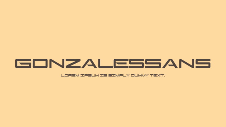 GonzalesSans Font