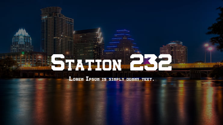 Station 232 Font