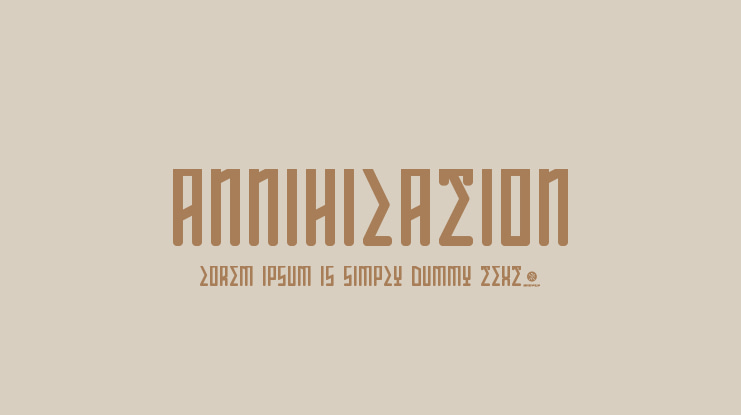 ANNIHILATION Font