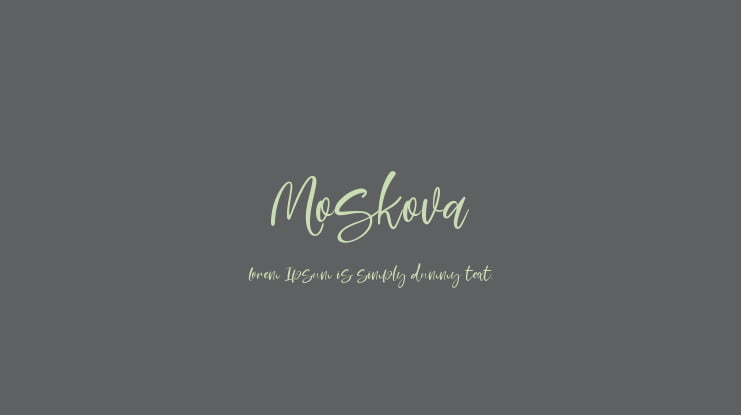 Moskova Font