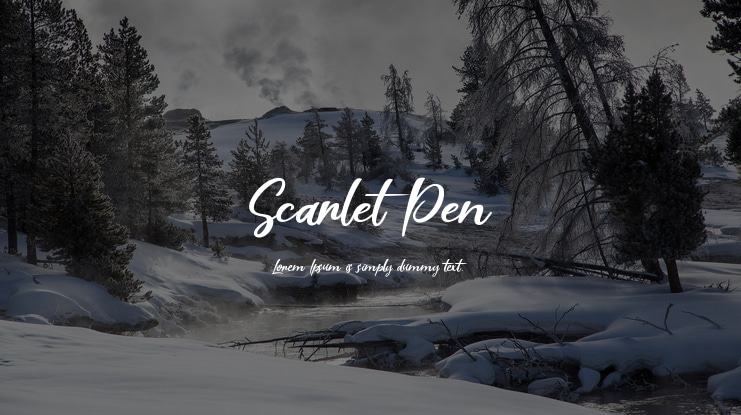 Scarlet Pen Font