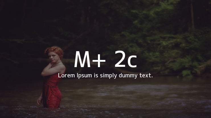 M+ 2c Font Family