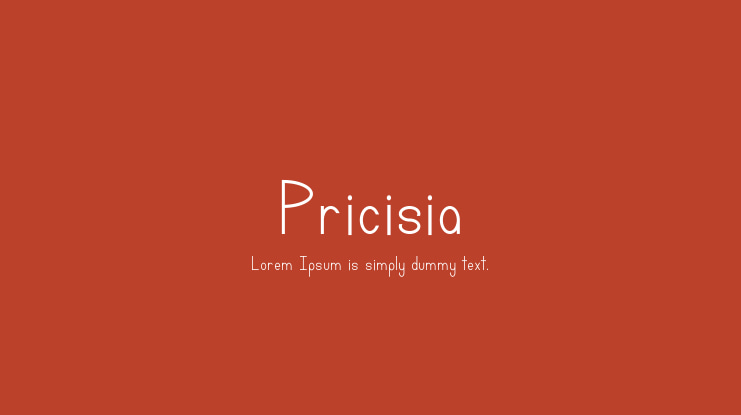 Pricisia Font