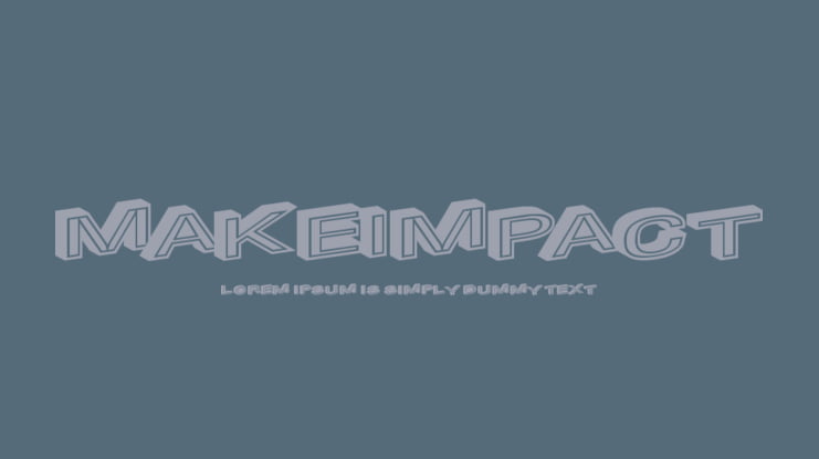 MakeImpact Font