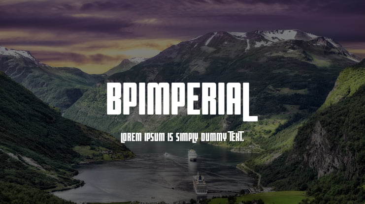BPimperial Font Family
