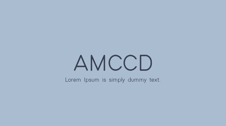 AMCCD Font