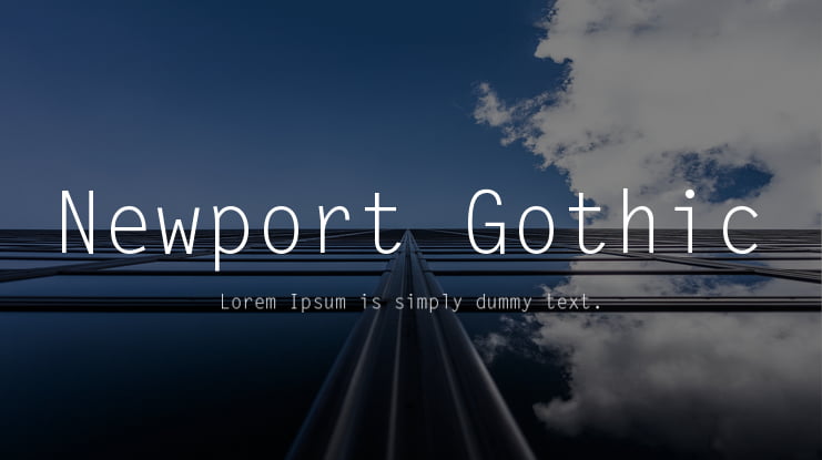 Newport Gothic Font Family