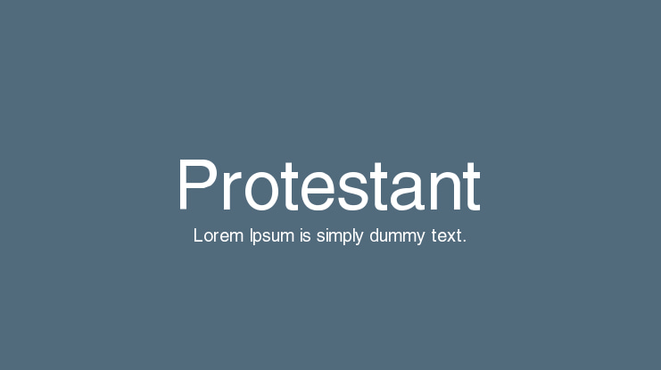 Protestant Font