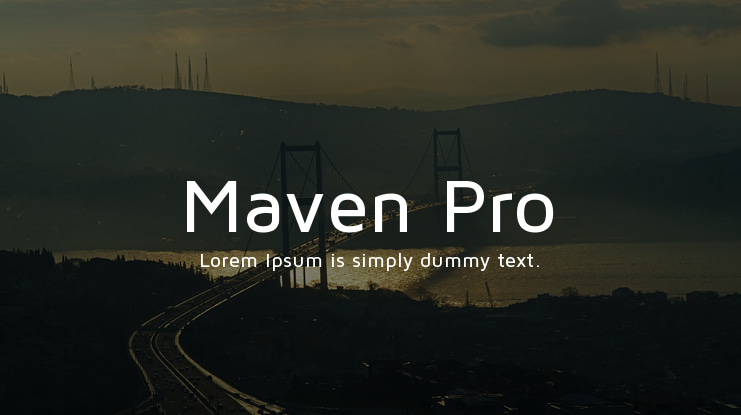 Maven Pro Font Family