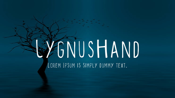 CygnusHand Font