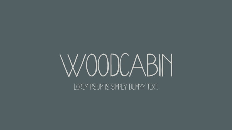 WoodCabin Font