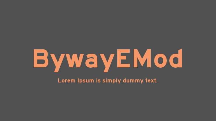 BywayEMod Font
