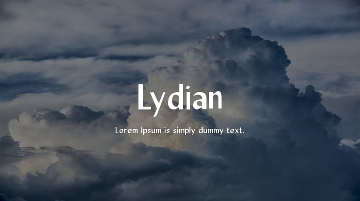 Lydian Font
