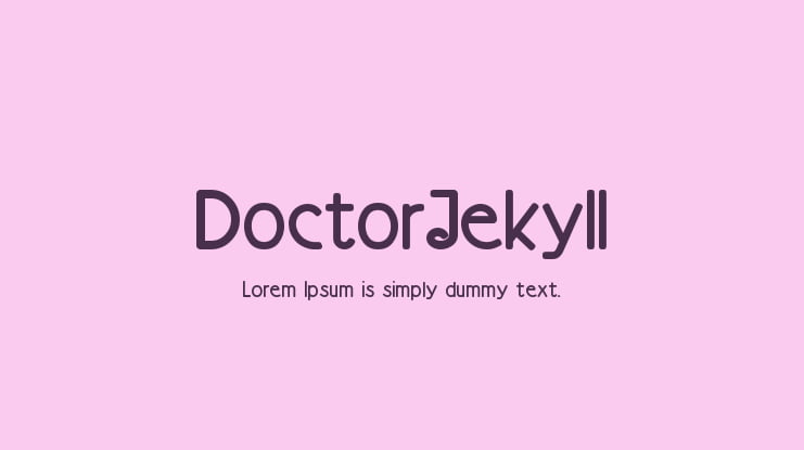 DoctorJekyll Font Family