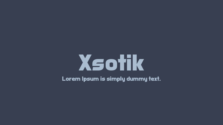 Xsotik Font