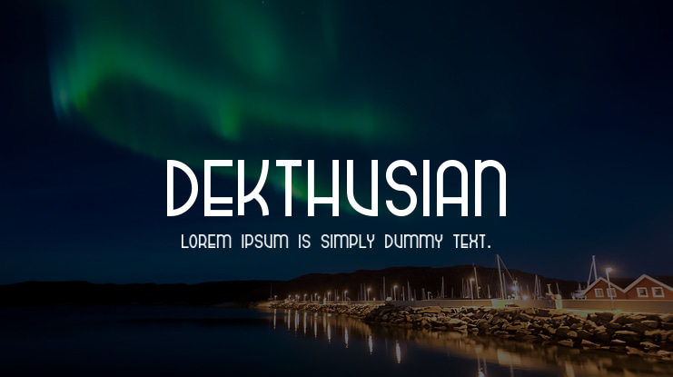dekthusian Font