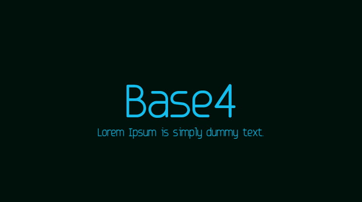 Base4 Font Family