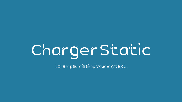 Charger Static Font Family