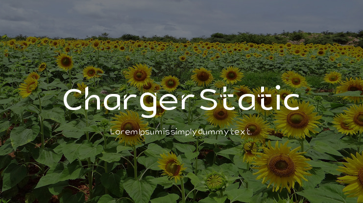 Charger Static Font Family