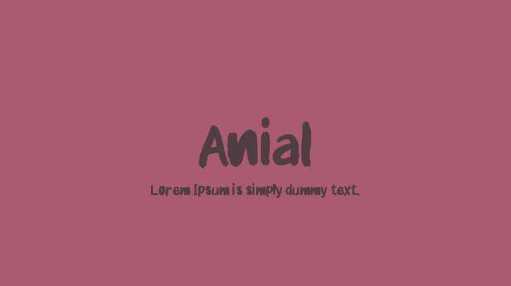 Anial Font