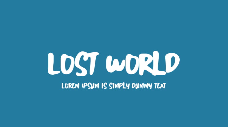 Lost World Font