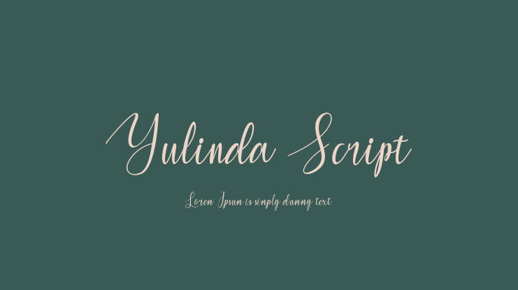 Yulinda Script Font