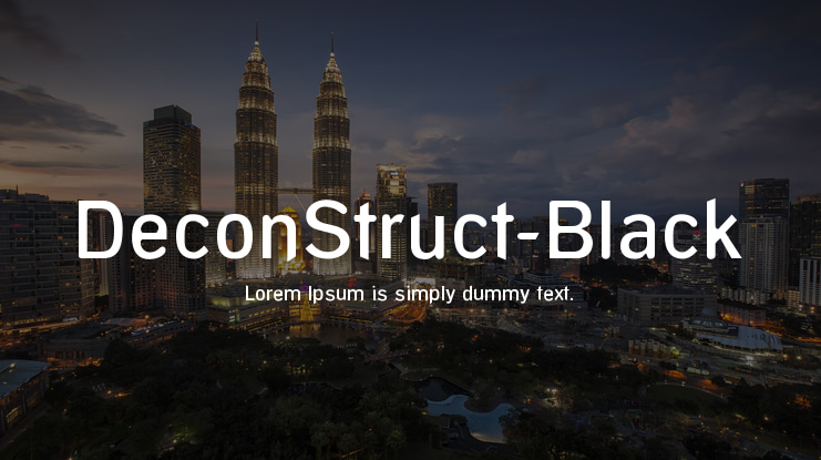 DeconStruct-Black Font Family
