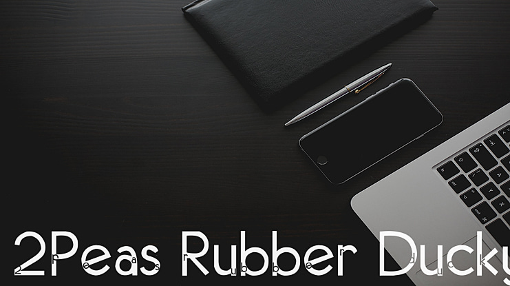 2Peas Rubber Ducky Font