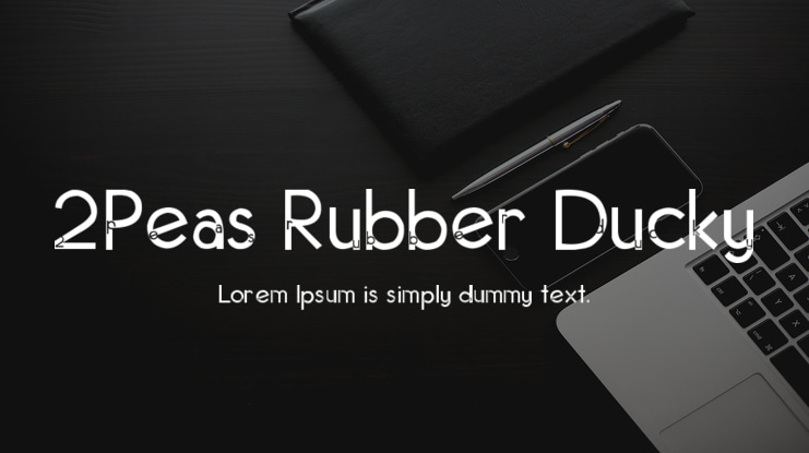 2Peas Rubber Ducky Font