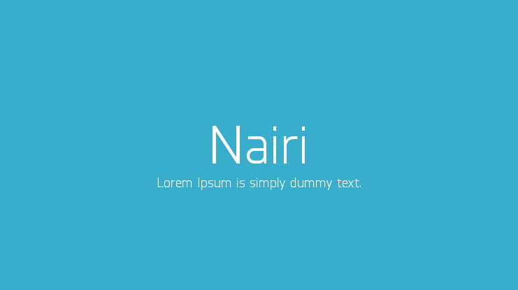 Nairi Font