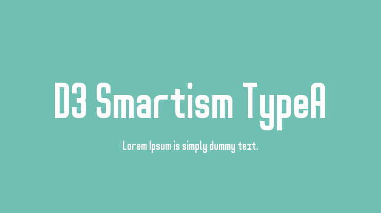 D3 Smartism TypeA Font Family