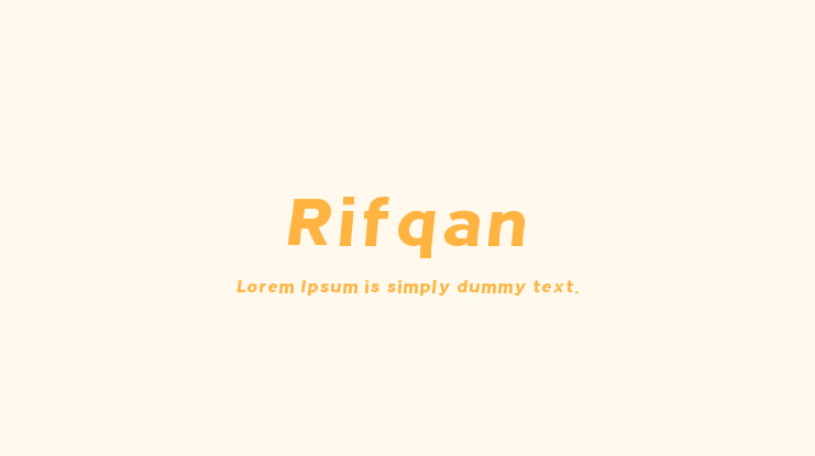 Rifqan Font