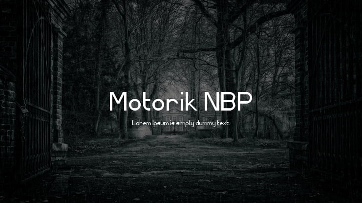 Motorik NBP Font