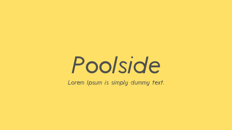 Poolside Font
