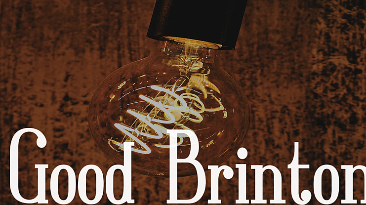 Good Brinton Font