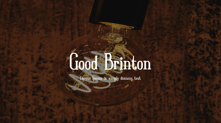 Good Brinton Font