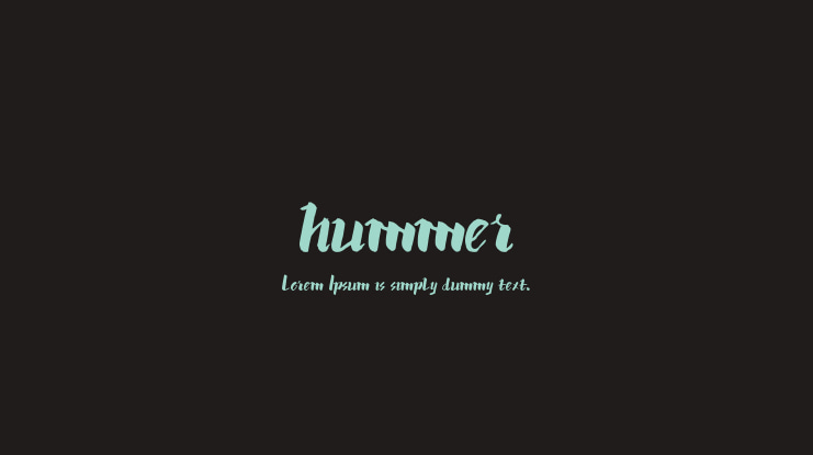 hummer Font