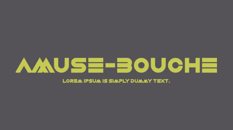 Amuse-Bouche Font