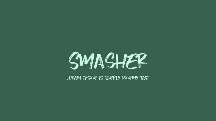Smasher Font
