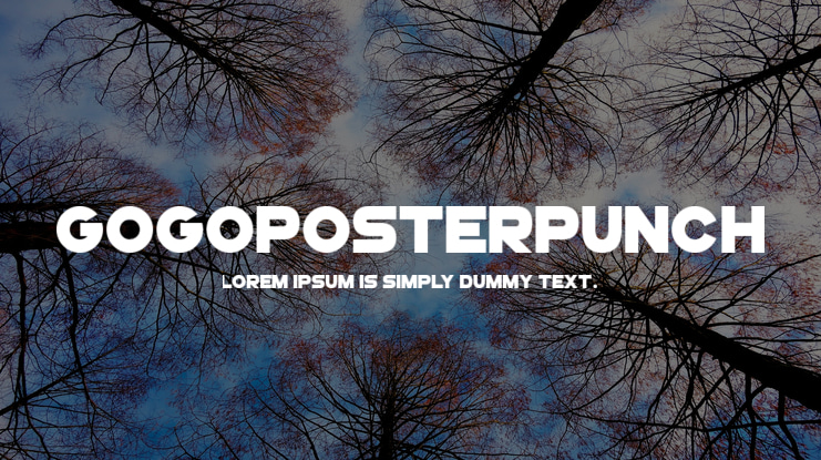 GoGoPosterPunch Font Family