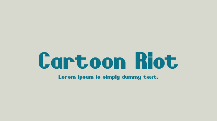 Cartoon Riot Font