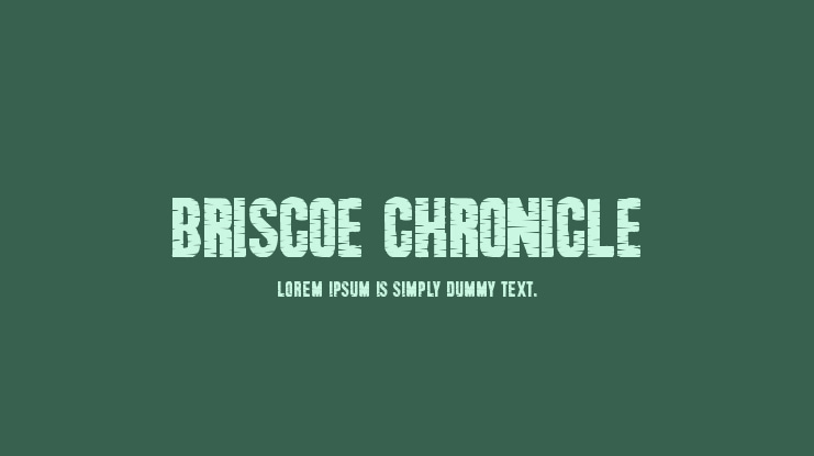 Briscoe Chronicle Font Family