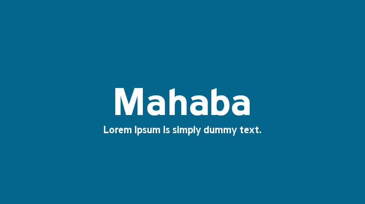 Mahaba Font
