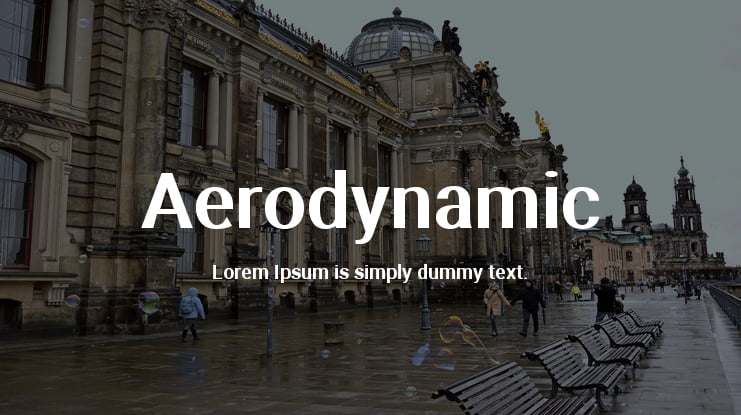 Aerodynamic Font Family