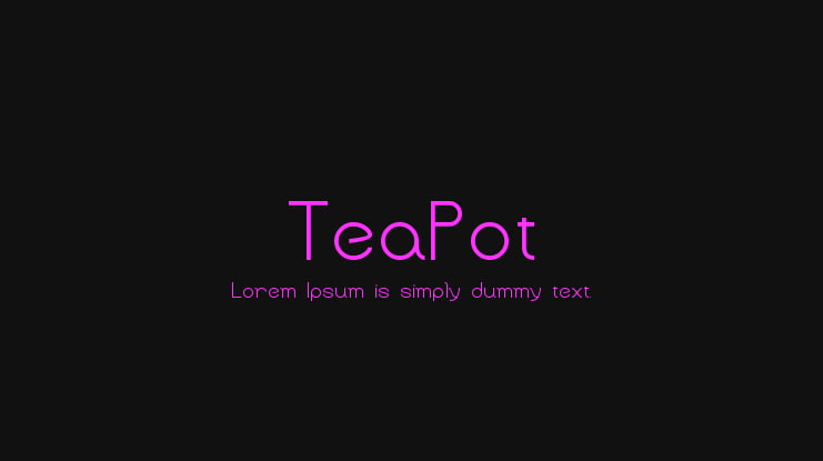 TeaPot Font