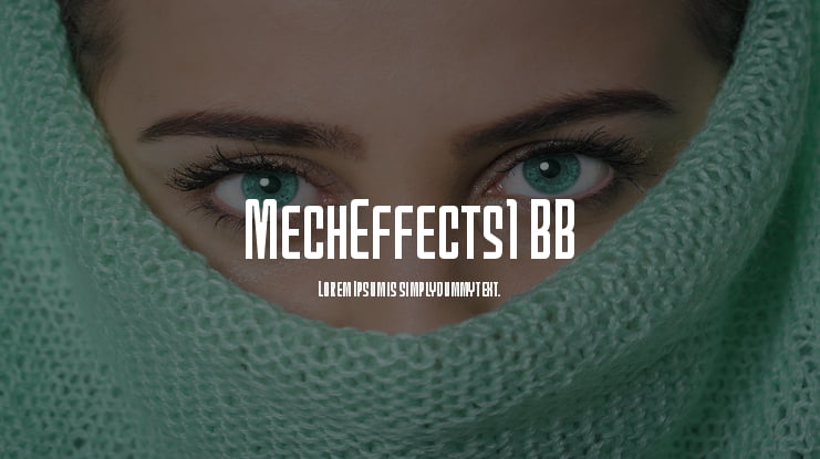 MechEffects1 BB Font Family